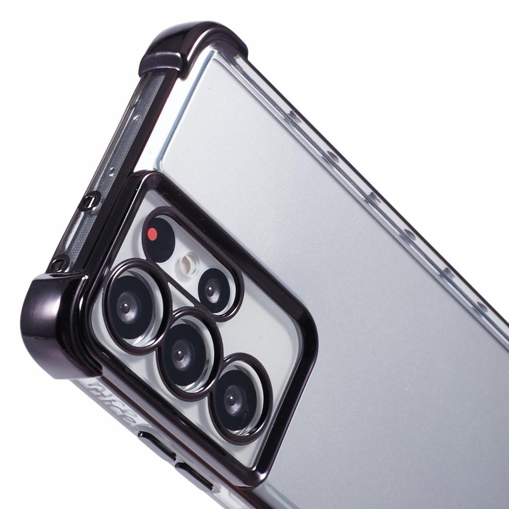 For Samsung Galaxy S21 Ultra 5G Clear Case TPU Back Phone Cover Electroplating Love Heart