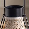 New Chinese Style Desktop Candle Holder & Handmade Bamboo Woven Lantern Portable Decor Vintage Decor for Home Wedding Party