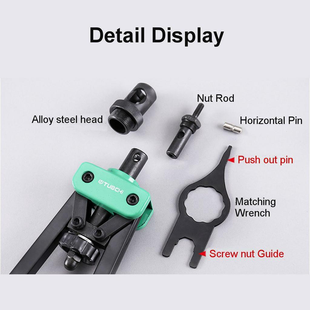 M3-M8 Riveter Tools Set 13'' Riveter Guns Nut Hand Riveting Kit Nutsert Insert Rivnut Accessories DIY Hand Tool Sets Repair Tool
