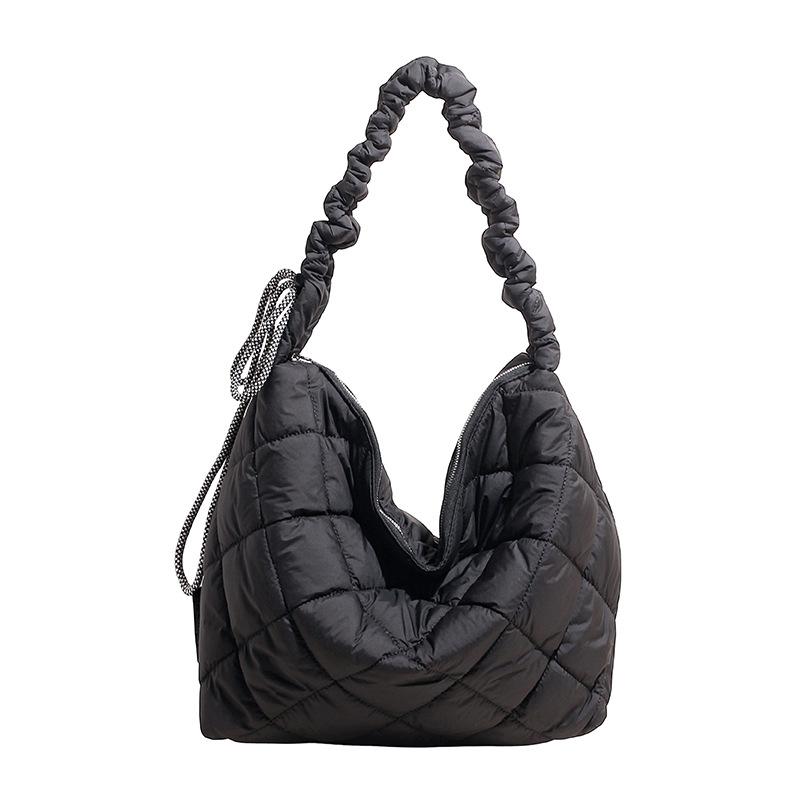Winter New Fashion Large Capacity Casual Versatile Commuter Bag Lazy Style Cotton Bag Single Shoulder Crossbody Bag