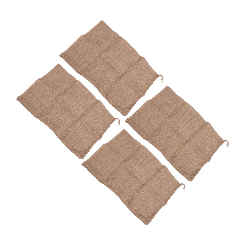 4 ks Jutové pytle na brambory Opakovaně použitelné pytle na závod v pytli pro děti Venkovní hry na hřišti