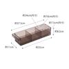 Yamazaki Tower Refrigerator Storage Case with Dividers, Black, Approx. W37.5 X D11 X H8.2cm, 5763