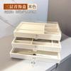 Multifunctional Velvet Jewelry Storage Box with Dustproof Drawer for Earrings Necklace Rings Bracelets