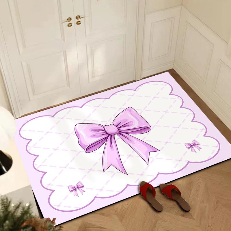 Bathroom Floor Mat Cute Dirt and Moisture Resistant Floor Mat Entry Mat Toilet Grid Absorbent Diatom Mud Quick Drying Mat