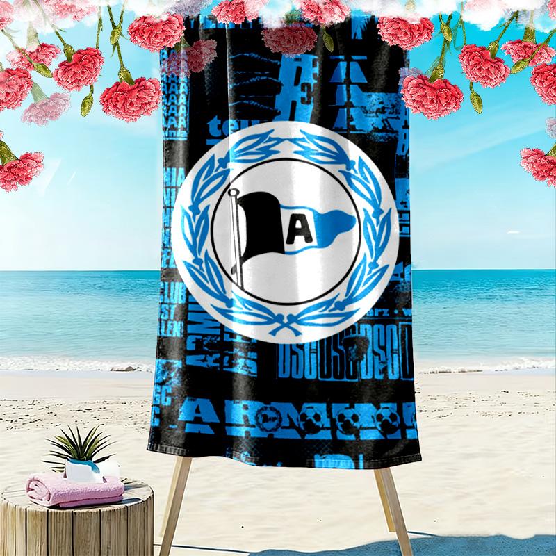 Arminia Bielefeld Print Beach Towel, Large Soft Quick Dry Towel for Beach Camping Swimming