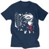 Japanese Anime Attack On Titan Men's T-shirt, Fashionable Short-sleeved Pure Cotton Personalized T-shirt for Men