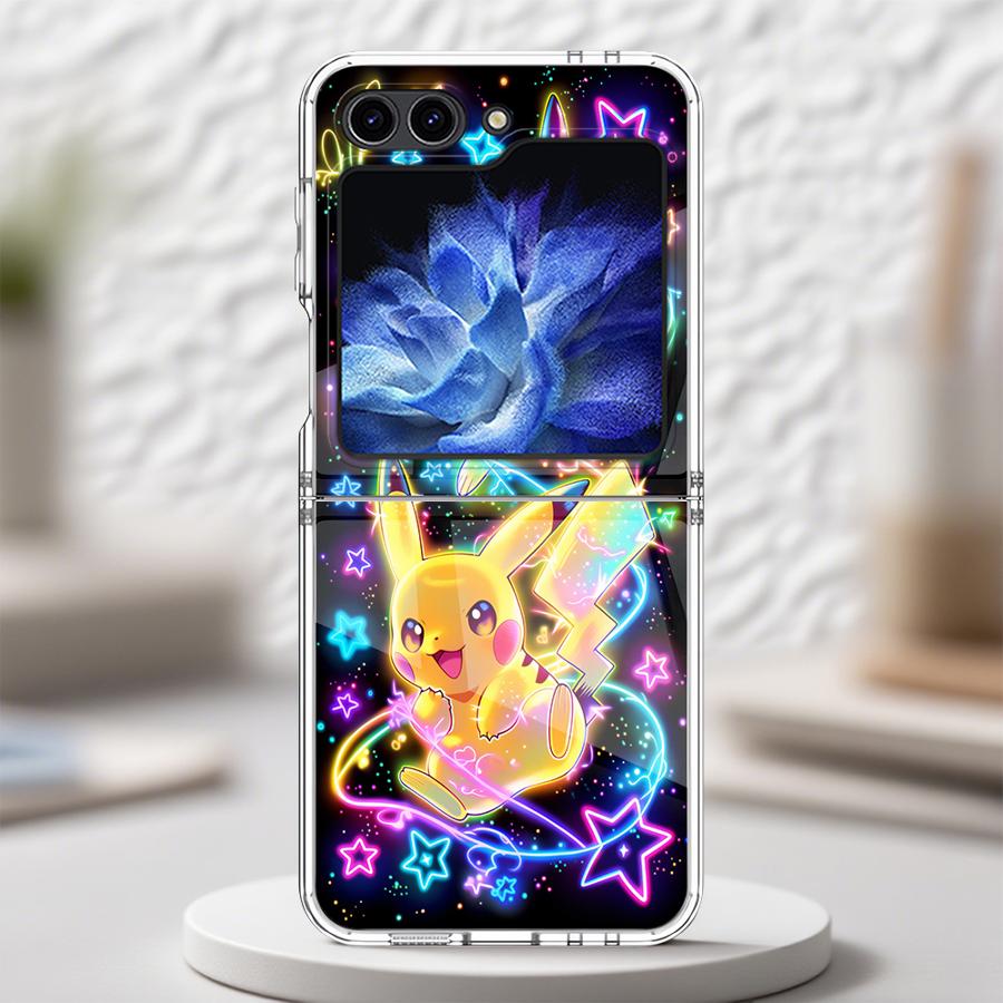 

Transparent Soft Phone Cover Case for Samsung Galaxy Z Flip 7 6 5 4 3 ZFlip4 ZFlip5 ZFlip7 ZFlip3 ZFlip6 Cute Pokemon Pikachu Galaxy Z Flip6