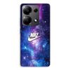 Phone Case - MANIACASE - Xiaomi Redmi Note 13 Pro 4G - Silicone - Flexible - White Nike Logo Colorful Space