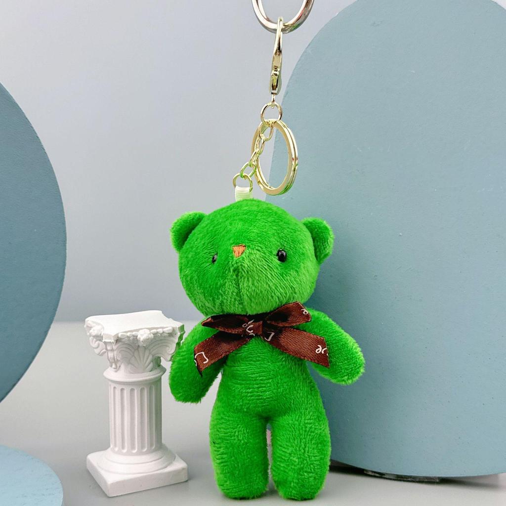 Portachiavi Ciondolo Tuta Peluche Orsacchiotto - Piccolo Giocattolo Regalo