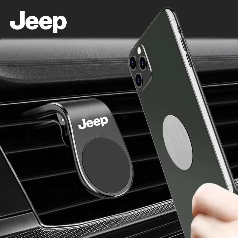 Magnetic Car Phone Holder Mobile Mount Smartphone Gps Support Stand For Jeep Grand Cherokee Wrangler JK Gladiator Compass Renega
