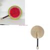 Vietnamesische Seetang Gewebter Strohfächer Hängend an der Wand Stile Wanddekoration Täglich Sommer Handbetriebener Fächer HX6C