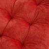 Gold Medal Crystal Velvet Chair Cushion with Straps - Thickened and Pure Color for Office Use
