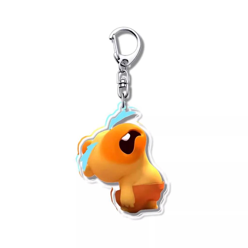 Lulu Baby Capybara Emoticon Keychain - Cute & Funny Cartoon Backpack Charm