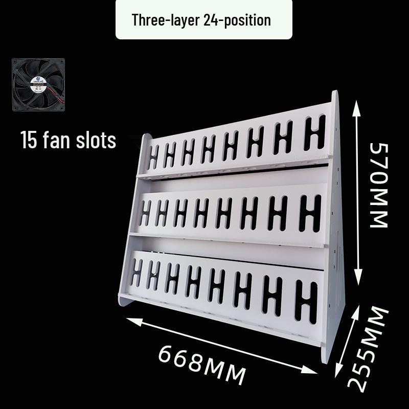 Stüdyo Çok Açılı Şarj Standı: Dikey Çoklu Telefon Tutucu ve Çok Katlı Raf