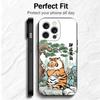 Cartoon Fat Tiger Funny Soft Phone Case for iPhone 16 16E 17 Air 15 Pro Max 14 Plus 13 Mini 11 12 7 Black Cover Back Shell