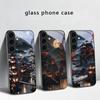 Moonlight Fairy Trail For Samsung Galaxy S20 S21 S22 S23 Plus S24 FE S25 Ultra S26 Edge S25+ S20+ S22+ Black Glass Phone Case