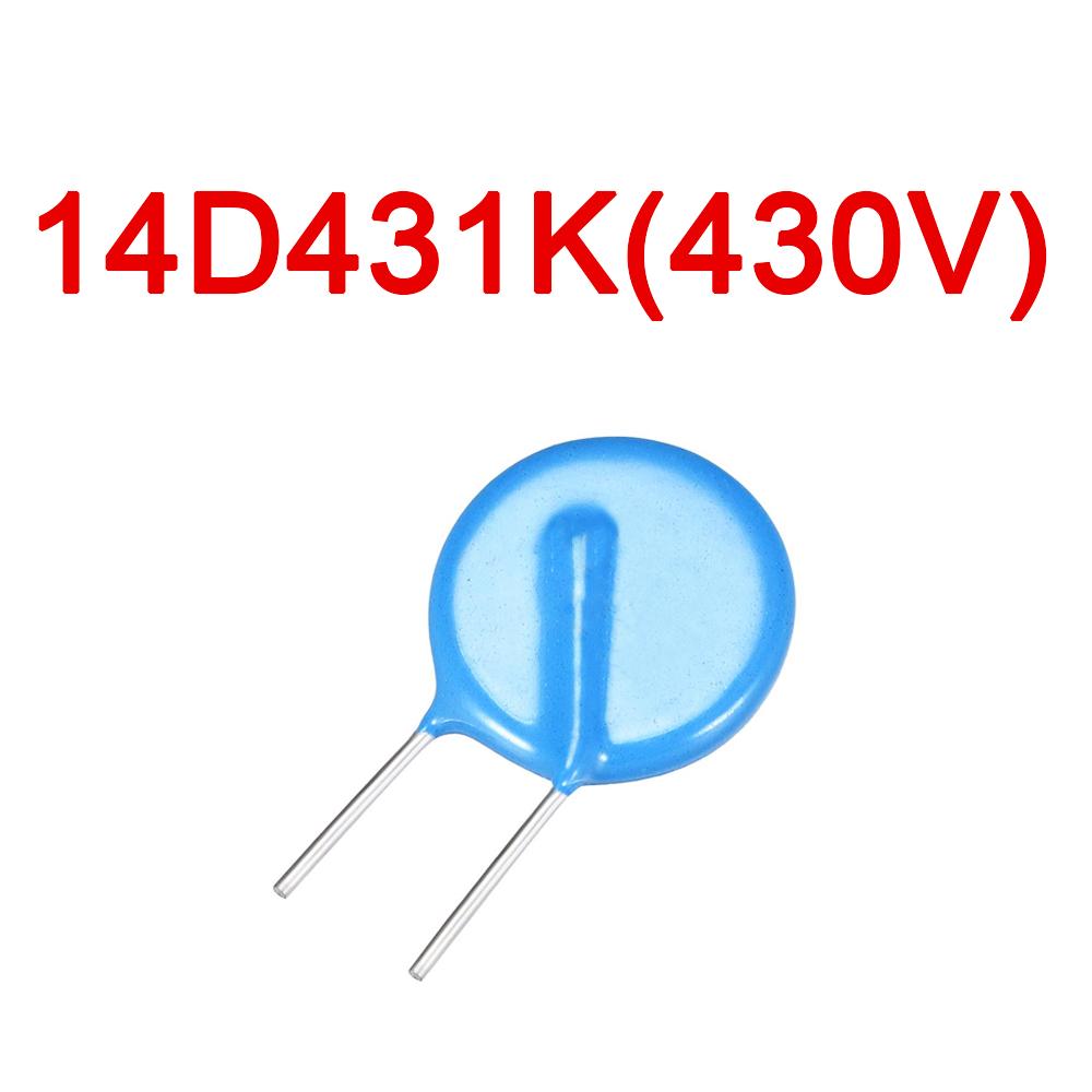 10PCS 14D Metal Oxide Varistor MOV Values of Range 151K To 821K 14K 14D 270/470/151/201/221/471/561/621/681/821 METAL OXIDE VARISTOR ZOV