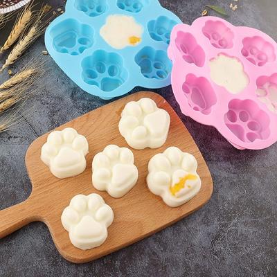Paw Print Silicone Mold Dog Cat Animal Paw Mould For Candy Fondant Chocolate Jelly Pudding Soap Ice Cube Tray Dog Cat Treats