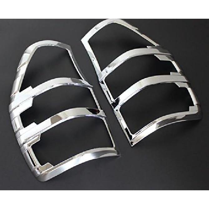 Nicebee 2pcs/set ABS Tail Light Covers Trim Car Styling Rear Lamp Cover for Ford RANGER T6 2012- 2016 (Matte Silver)