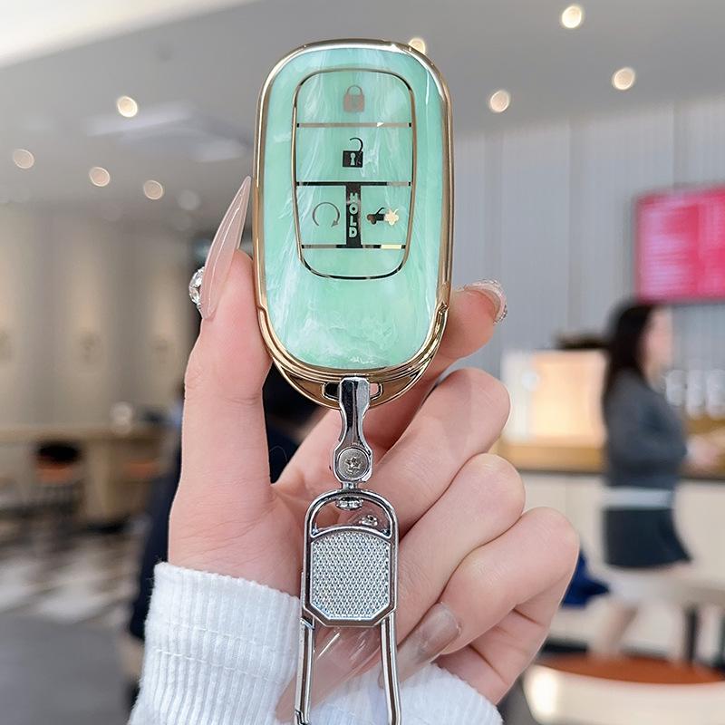 Compatible Key Cover for Honda 10th Gen Civic, Accord, Crown, XR-V, CR-V, Binzhi, Haoying, Lingpai, Jade