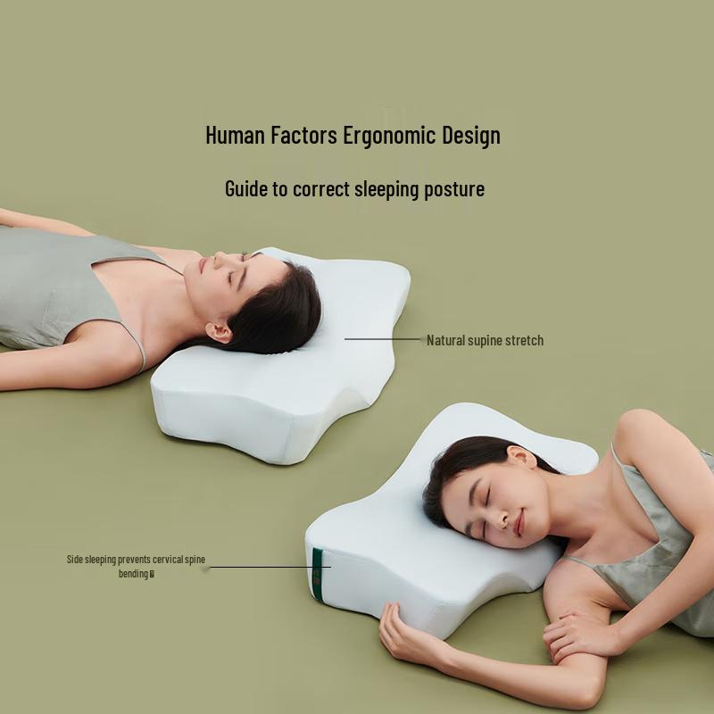 Almohada Cervical de Espuma Viscoelástica Qixi Mariposa con Ácido Hialurónico