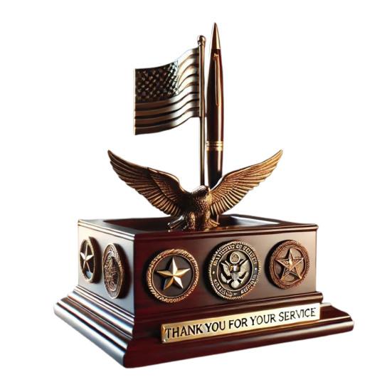 

Подставка для ручек ветеранов, смоляная, для домашнего офиса, органайзер, патриотический подарок на карандаш A