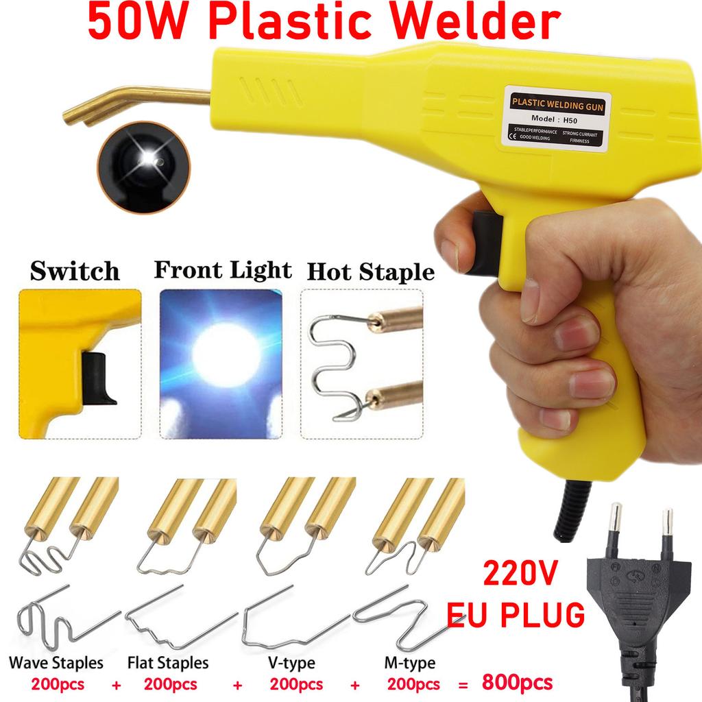 50W/150W Plastic Welder Soldering Iron for Plastic Hot Stapler Plastics Hole Repairing Tool Set Plastic Welding Gun Machine