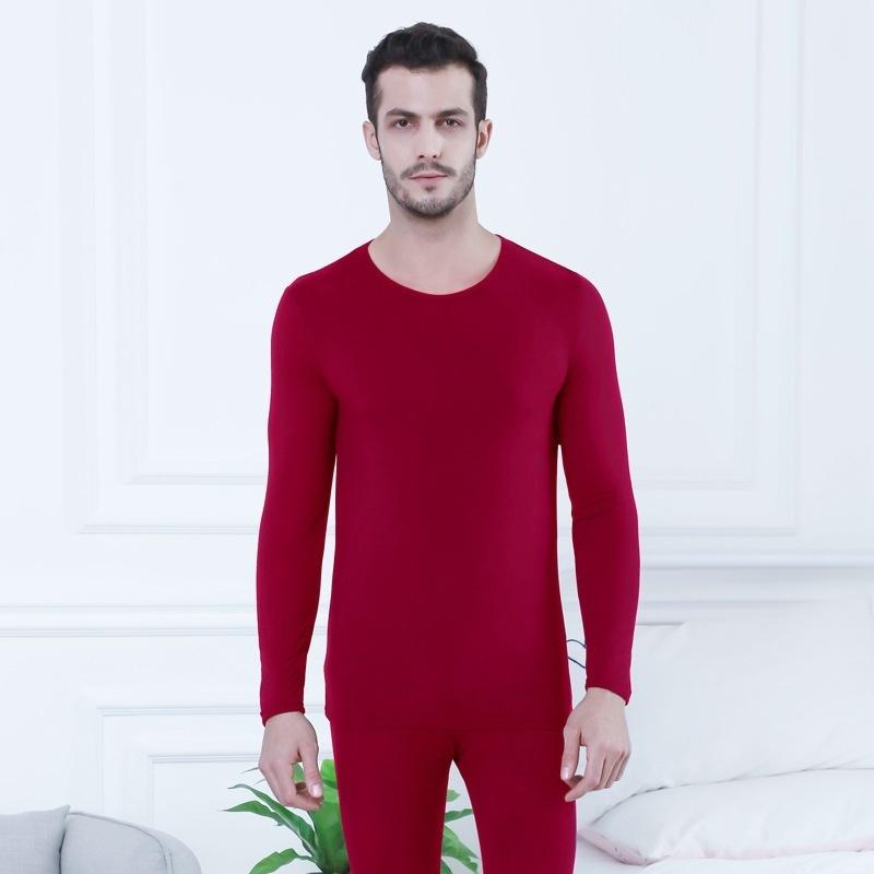 2Pcs/set Women and Men Underwear Set Winter Warm Thin Bottoming Long Tops and Pants Plus Size Couple Underwear