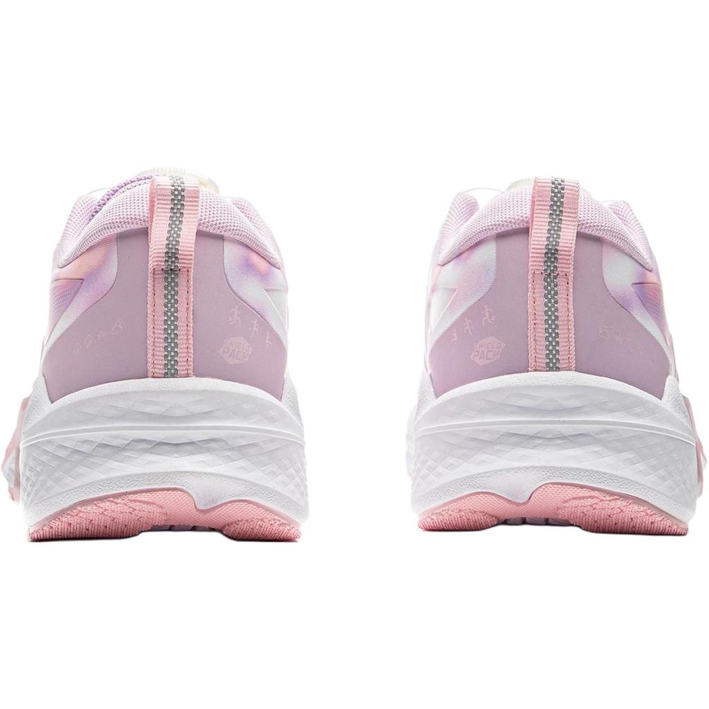 Li Ning Kids Running Synthetic Leather Fabric Soft Comfortable Wear Resistant Rebound Support Low Top Running Shoes Kids Running Shoes YKFU084-4