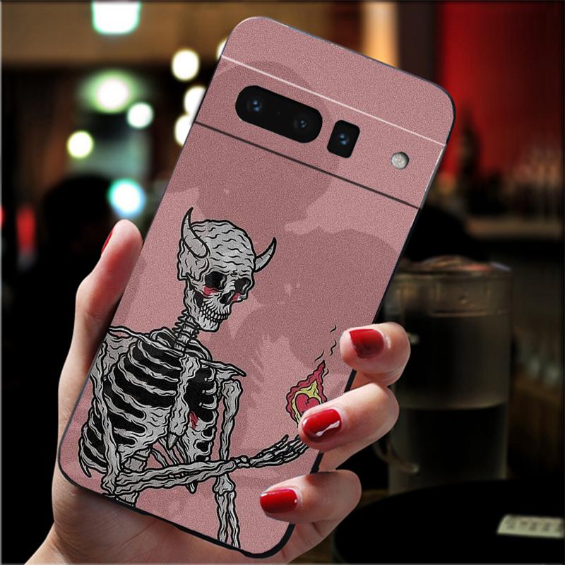 Skull Skeleton Phone Case For Google Pixel 10 9A 9 Pro XL 8 7 6 Pro Pixel 8A 7A 6A 5A 4A Pixel 8 7 6 5 4
