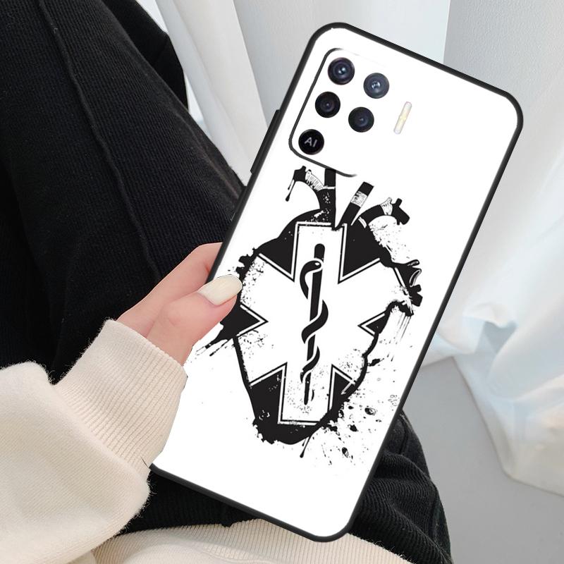 EMT EMS Medical Case For Oppo A96 A76 A16 A60 A98 A58 A78 A18 A38 A80 A40 A77 A57 A17 A74 A54 A94 A15 A5 Pro