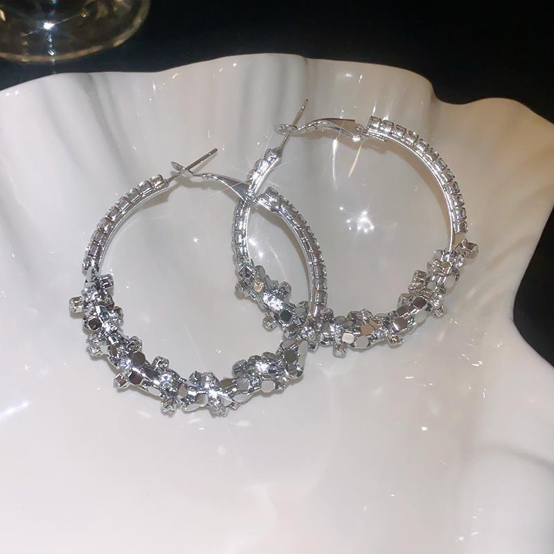 Silver Needle C-förmige Diamant Zirkon Ohrringe - Leichter Luxus Geometrisches Design für ein hochwertiges, einzigartiges Temperament.