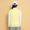 Callaway Cable Knit C25119200 Size L Women's V-Neck Vest, Golf, 1061_Yellow,