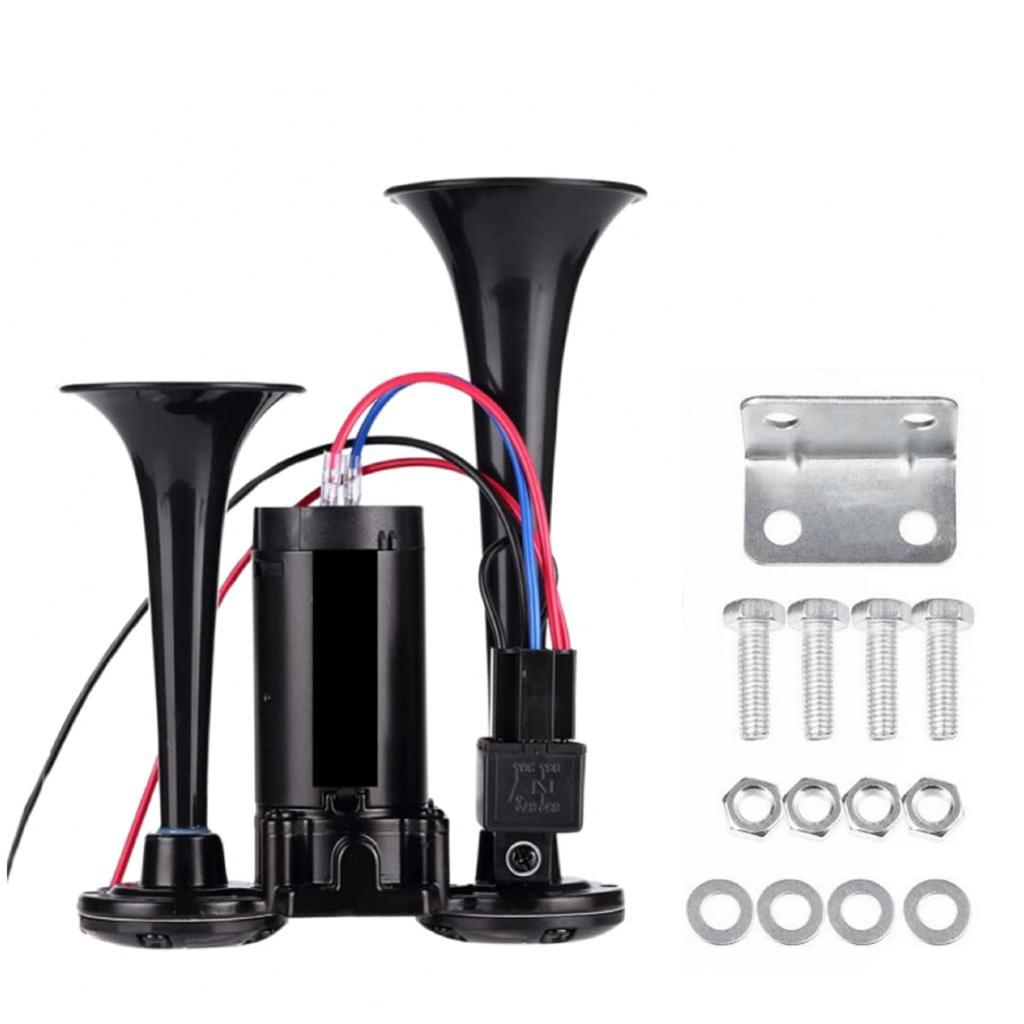 Conjoined Electric Horn Double Tube Horn, Car Horn, Truck Horn Speaker Replacement Parts