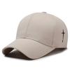 Spring And Autumn Side Embroidery Cross Baseball Cap Casual Versatile Sun Hat Outdoor Men'S And Women'S Sunscreen Hat