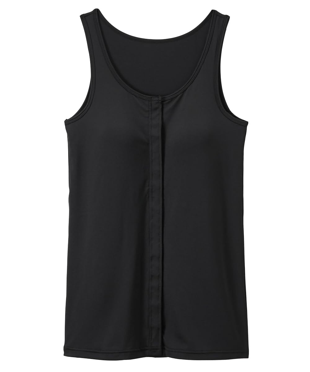 

Nissen Tank Long Front Size 4L Women s Top, Moisture-Wicking, Quick-Drying, Cupped, Opening, Black,