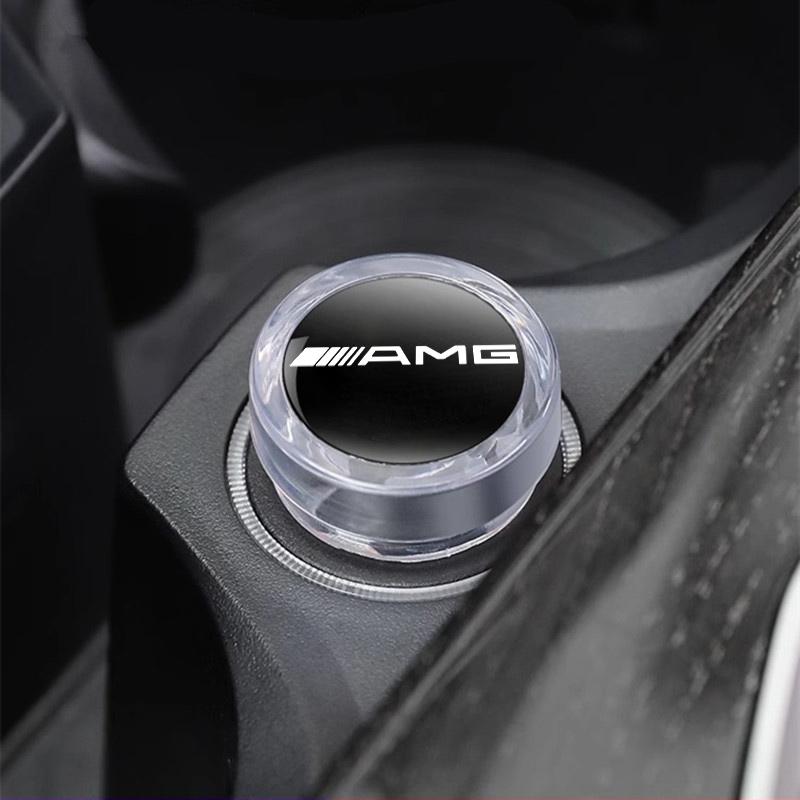 Car Cigarette Lighter Cover Anti Dust Cap For Mercedes Benz AMG W204 W205 W203 W211 W212 W213 W201 Interior Accessories keychain RW7