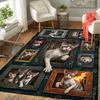 Cats Art Pattern Rug Floor Mat for Living Room or Bedroom Soft and Comfortable Carpet a Gift for Birthday and Holiday.