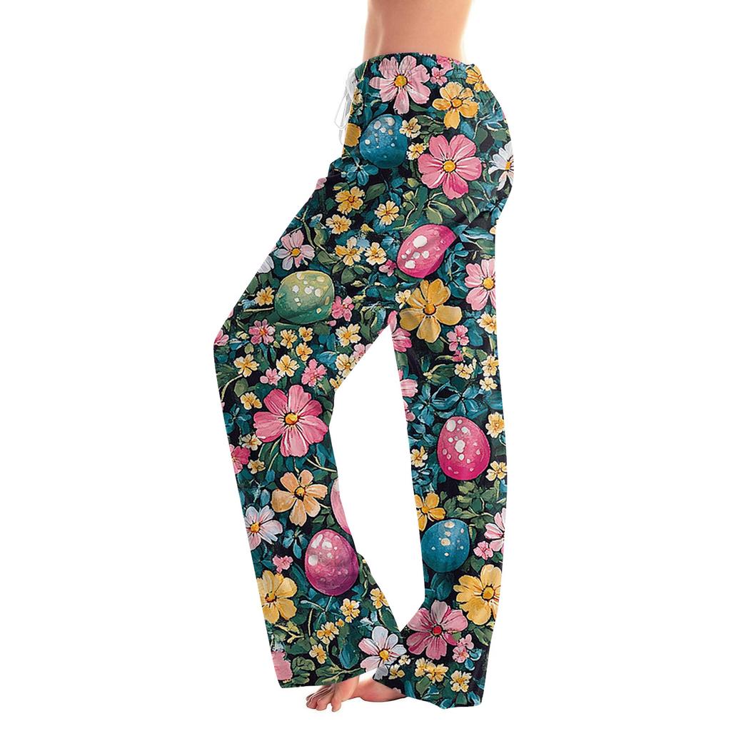 Pantaloni Casual Stampati Casual Larghi da Donna