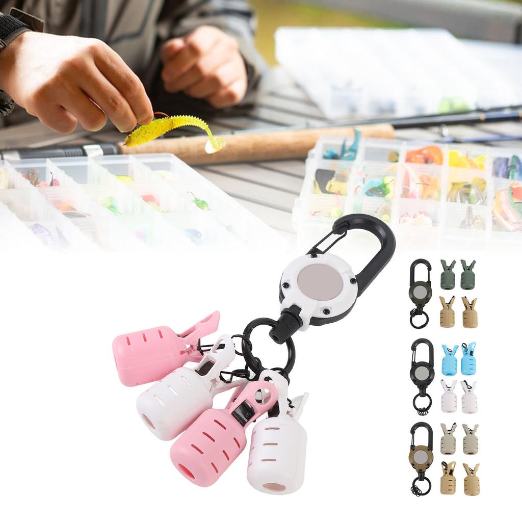 Fishing Lure Protective Caps Plastic Jig Hook Protector Portable Fishing Jigs Lure Covers with Retra