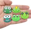 10-Piece Cartoon Frog Croc Charms Set for Fun DIY Sandal and Slipper Decor