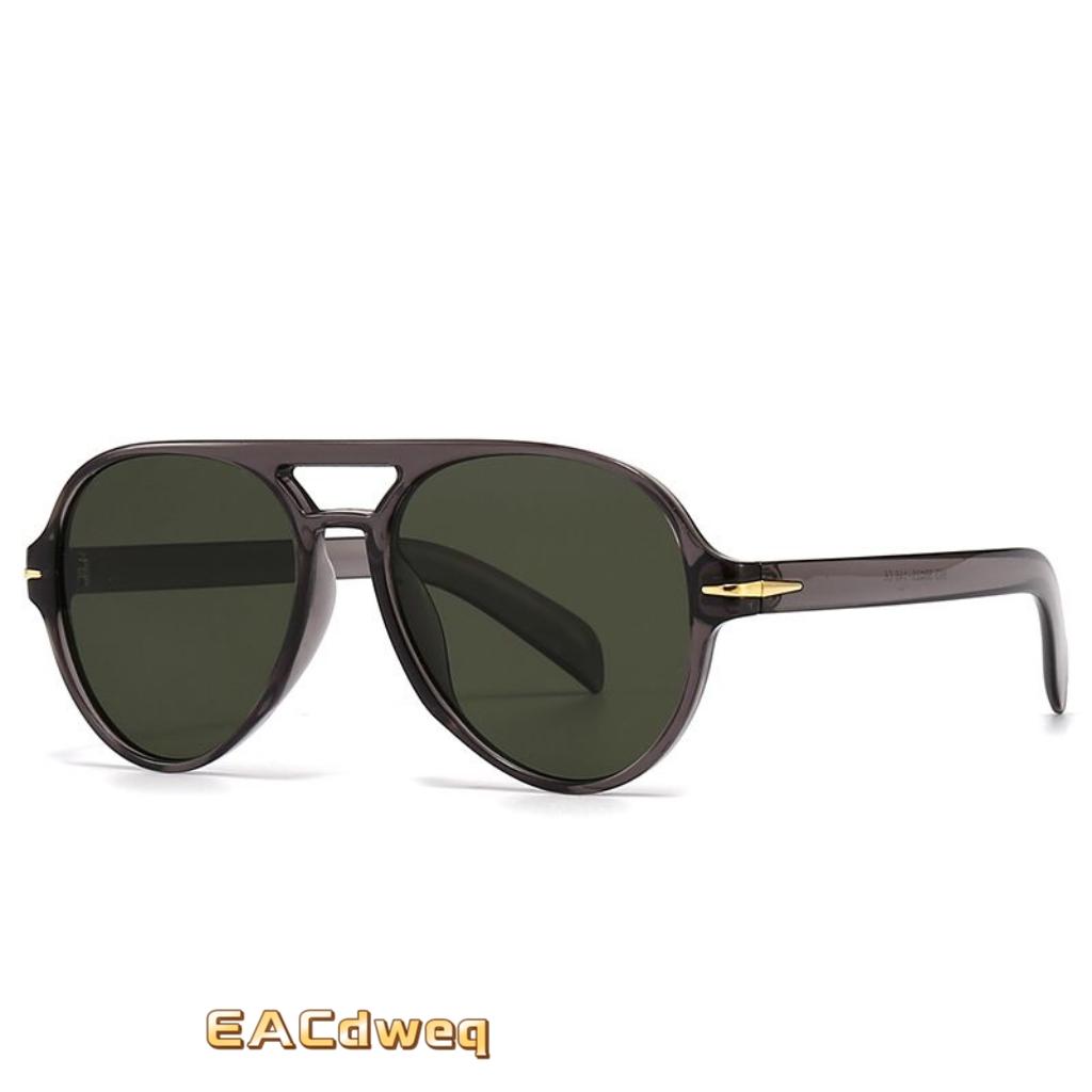 Classic Retro Men Pilot Oval Sunglasses Women Fashion Double Bridge Glasses Outdoor Sun Shading Driving Shades UV400 Eyewear