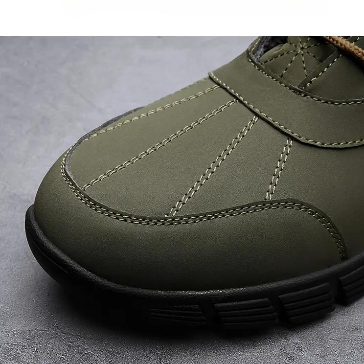 Winter Men's High-top Snow Boots Warm Plush Shoes