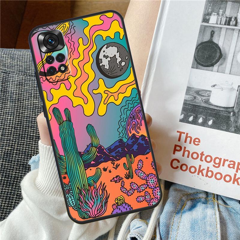 Indie Hippie Art For Xiaomi Redmi Note 13 Pro 9 10 11 12 14 Pro 11S 12S Phone Case For Redmi 12C 13C 14C 10C