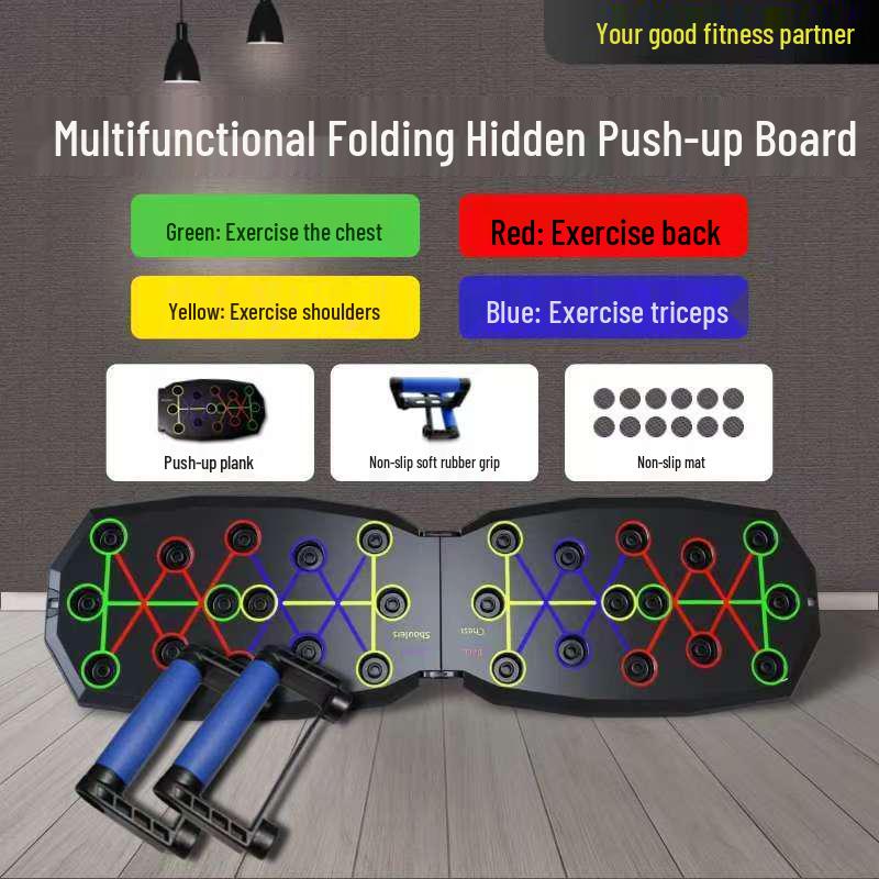 Portable Multifunctional Foldable Push-Up Board Stand for Cross-Border Use