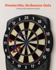 Electronic Dart Board, 336mm Target Dartboard with 43 Games & 200+ Variations for Up to 8 Players, 6 Dart Shafts with Flights & 50 Soft Tips, Color
