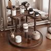 Curved Edge Round Base Storage Rack Detachable Perfume Jewelry Display Stand  Study