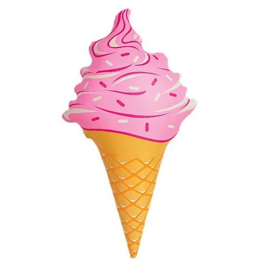 

Ice Cream Inflatable Toy Extra Pool Float Kids Large Ice Cream Floating Toy for Swimming Pool розовый