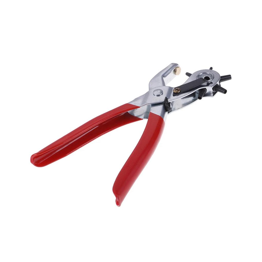 

2,5-5 мм Кожаный ремень Люверс Вращающийся пробойник Домашние многофункциональные клещи-дырокол DIY Изготовление поделок Рукоделие Кожевенное дело