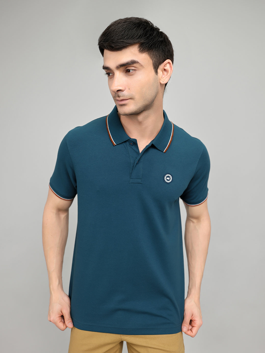 Monte Carlo Men Smart Fit Teal Tshirt S чирковый